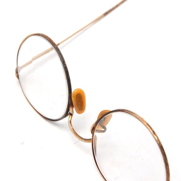 Antique 12k Gold Filled Artcraft Nokorod Eyeglasses RX Glasses Spectacles 1930s - Picture 7 of 16